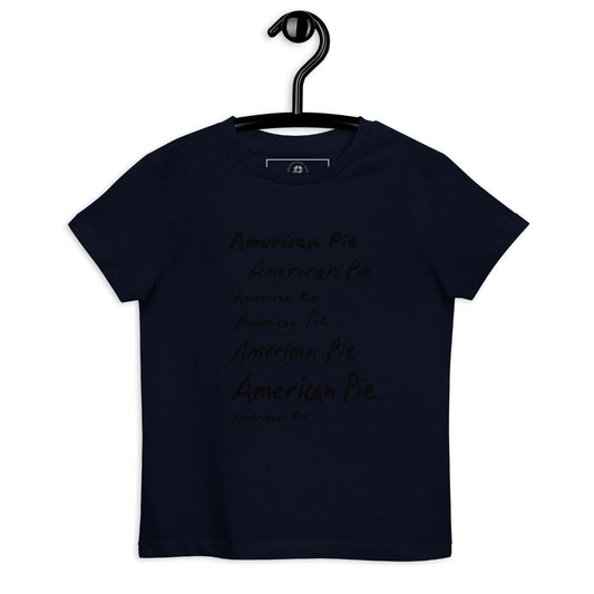 Kids organic cotton t-shirt : Nigeria Ankara + American Pie - Portmanteau Home