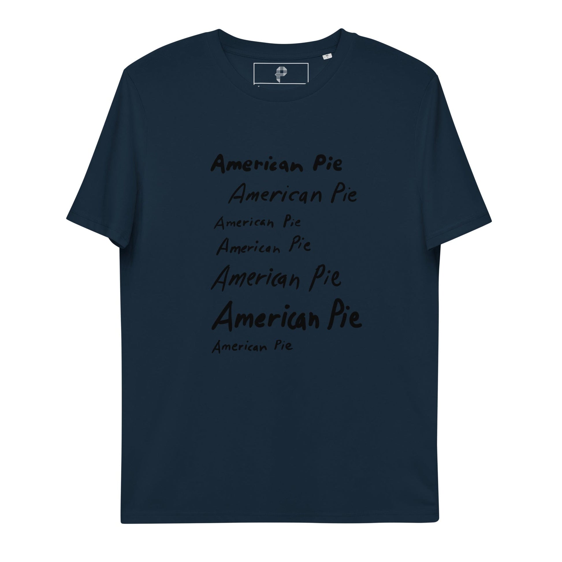 Unisex organic cotton t-shirt : Nigeria Ankara + American Pie - Portmanteau Home